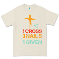 Bone Vintage 1 Cross 3 Nails Forgiven Christian Easter Gift Premium Tee - lanVoArt