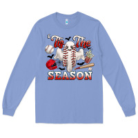 Colony Blue tis the season baseball halloween Long Sleeve Tee - CowGirlArtShop