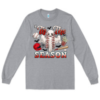 Heather Grey tis the season baseball halloween Long Sleeve Tee - CowGirlArtShop