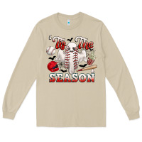 Mushroom tis the season baseball halloween Long Sleeve Tee - CowGirlArtShop