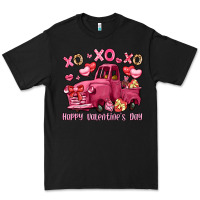 Black xo xo xo happy valentine's day truck Premium Tee - LillyAllenDesigns