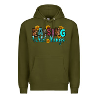 Army Green raising wild things Premium Hoodie - RanaPortraitStore