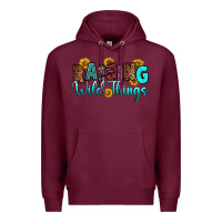 Burgundy raising wild things Premium Hoodie - RanaPortraitStore
