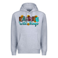 Heather Grey raising wild things Premium Hoodie - RanaPortraitStore