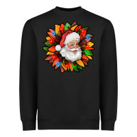 Black santa claus with sunflower christmas bbs Heavyweight Sweatshirt - BundleAndBundleShop