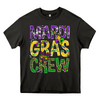 Asphalt Mardi Gras crew Heavy Core Tee - BundleAndBundleShop