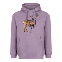 Lavender Mule Buck Deer Heavyweight Hoodie - LillyAllenDesigns