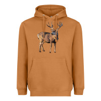 Meerkat Mule Buck Deer Heavyweight Hoodie - LillyAllenDesigns