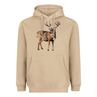 Mushroom Mule Buck Deer Heavyweight Hoodie - LillyAllenDesigns
