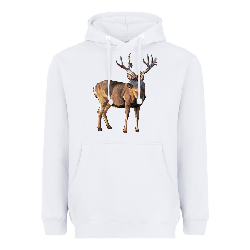 Mule Buck Deer Heavyweight Hoodie by LillyAllenDesigns | Teevron