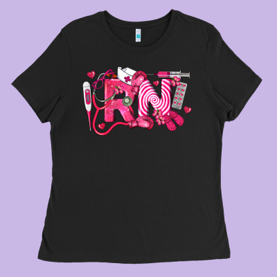 Rn Breast Cancer Registered Nurse Ladies Tee Designed By Lillyallendesigns