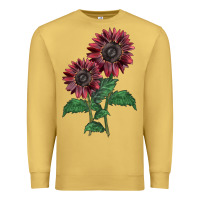 Antique Gold 2 Chocolate sunflower Premium Sweatshirt - LillyAllenDesigns