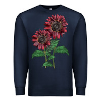 Navy 2 Chocolate sunflower Premium Sweatshirt - LillyAllenDesigns