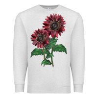 Oatmeal Heather 2 Chocolate sunflower Premium Sweatshirt - LillyAllenDesigns