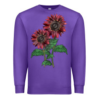 Purple 2 Chocolate sunflower Premium Sweatshirt - LillyAllenDesigns