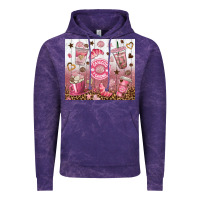 Cloud Purple cafecito y chisme with leopard tumbler tbs Vintage Hoodie - TumblerDesignByShophia