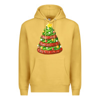Antique Gold green chocolate christmas cookie cake Premium Hoodie - FaDigitalArtStudio