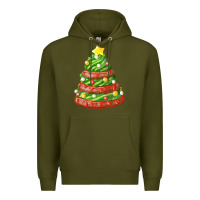 Army Green green chocolate christmas cookie cake Premium Hoodie - FaDigitalArtStudio