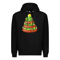 Black green chocolate christmas cookie cake Premium Hoodie - FaDigitalArtStudio