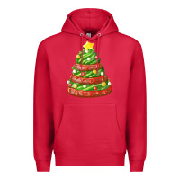 Cardinal green chocolate christmas cookie cake Premium Hoodie - FaDigitalArtStudio