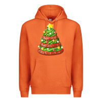 Carrot green chocolate christmas cookie cake Premium Hoodie - FaDigitalArtStudio
