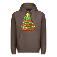 Coffee green chocolate christmas cookie cake Premium Hoodie - FaDigitalArtStudio