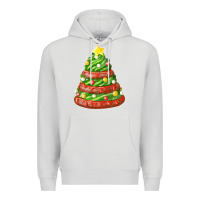 Dove Grey green chocolate christmas cookie cake Premium Hoodie - FaDigitalArtStudio