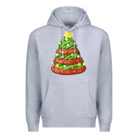 Green Chocolate Christmas Cookie Cake Premium Hoodie | Teevron