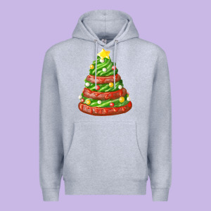 Green Chocolate Christmas Cookie Cake Premium Hoodie Designed By Fadigitalartstudio