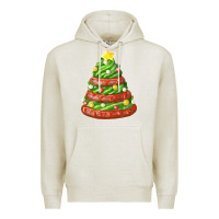 Oatmeal Heather green chocolate christmas cookie cake Premium Hoodie - FaDigitalArtStudio