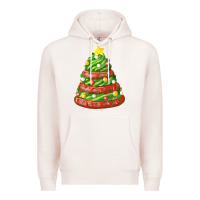 Pale Pink green chocolate christmas cookie cake Premium Hoodie - FaDigitalArtStudio