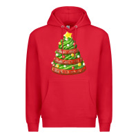 Red green chocolate christmas cookie cake Premium Hoodie - FaDigitalArtStudio