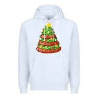 White green chocolate christmas cookie cake Premium Hoodie - FaDigitalArtStudio