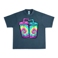 Midnight Navy tie dye loaded tea Urban Heavy Tee - JahusDesignShop