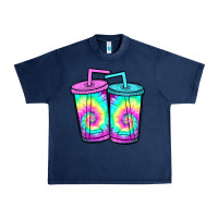 Navy tie dye loaded tea Urban Heavy Tee - JahusDesignShop