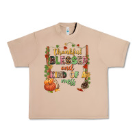 Burro Thankful blessed and kind of a mess Urban Heavy Tee - NancyCooperArtShop