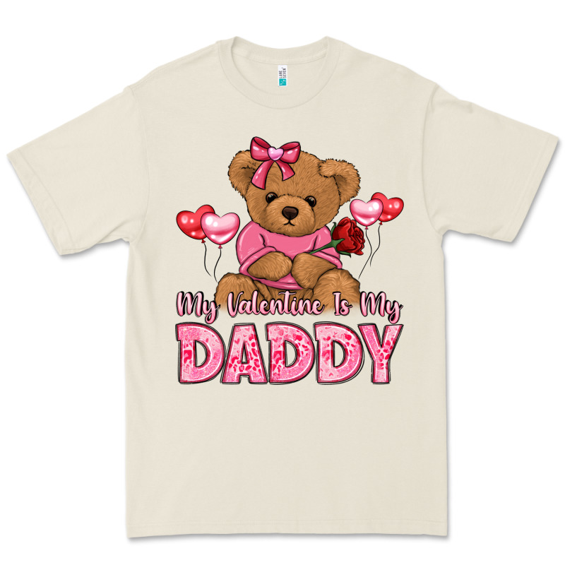 My Valentine Is My Daddy Premium Tee by LillyAllenDesigns | Teevron