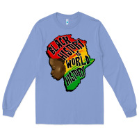 Colony Blue black history is world history Long Sleeve Tee - CowGirlArtShop