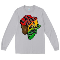 Moon Dust black history is world history Long Sleeve Tee - CowGirlArtShop