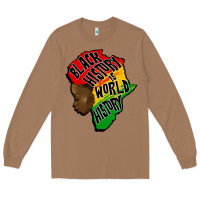 Toasted Coconut black history is world history Long Sleeve Tee - CowGirlArtShop
