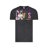 Vintage Black Oh how he loves us Vintage Tee - NancyCooperArtShop