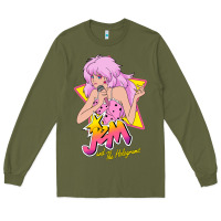 Army Green so funny jem and the holograms classic fans Long Sleeve Tee - lanVoArt