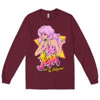 Burgundy so funny jem and the holograms classic fans Long Sleeve Tee - lanVoArt