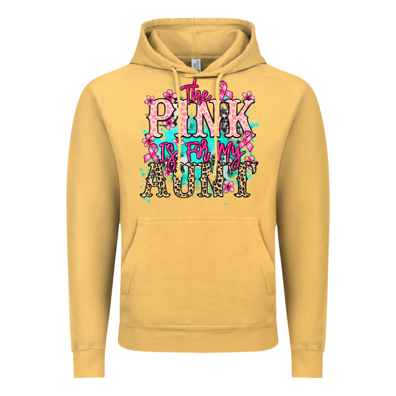 The Pink Is For My Aunt Cancer Awareness Vintage Hoodie by HowdyJamesFarm | Teevron