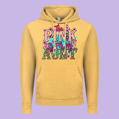 The Pink Is For My Aunt Cancer Awareness Vintage Hoodie Designed By Howdyjamesfarm