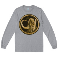 Heather Grey mammoth black king Long Sleeve Tee - lanVoArt