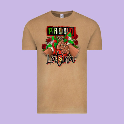 Proud Latina Mexican Sneakers Vintage Tee Designed By Ranaportraitstore