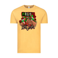 Vintage Mustard Proud Latina Mexican sneakers Vintage Tee - RanaPortraitStore