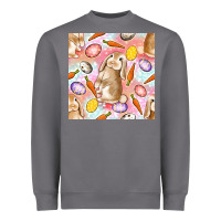 Storm Happy Easter Bunny Seamless Pattern Heavyweight Sweatshirt - BundleAndBundleShop