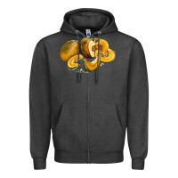 Charcoal Heather Pumpkin Zipper Hoodie - LillyAllenDesigns